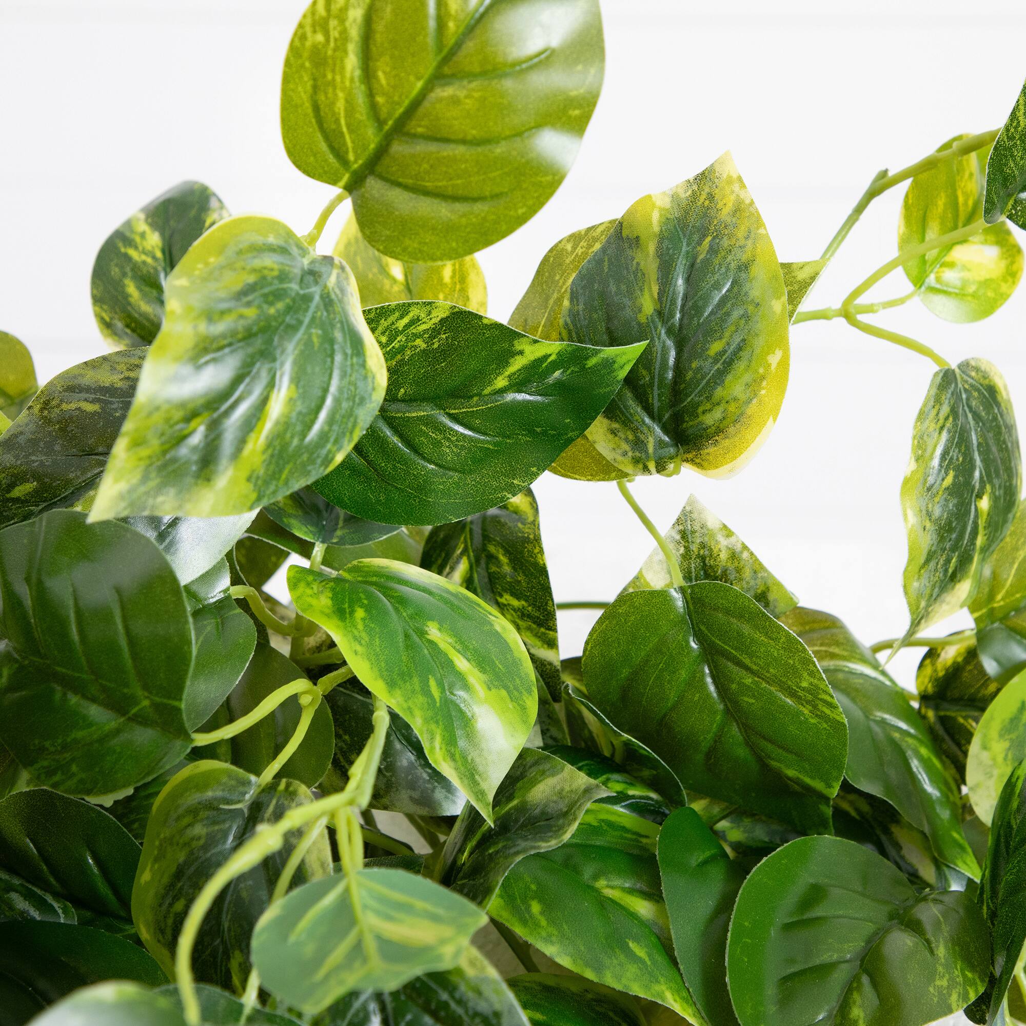 36" UV Resistant Artificial Pothos Hanging Plant, 2ct.